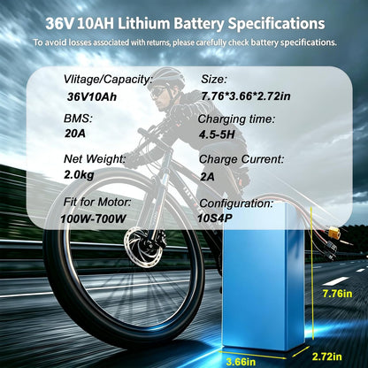 36V10AH Lithium Battery
