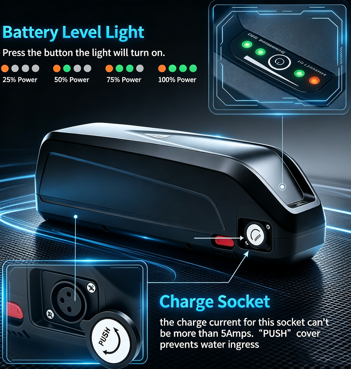 48V 13Ah Hailong Ebike Battery