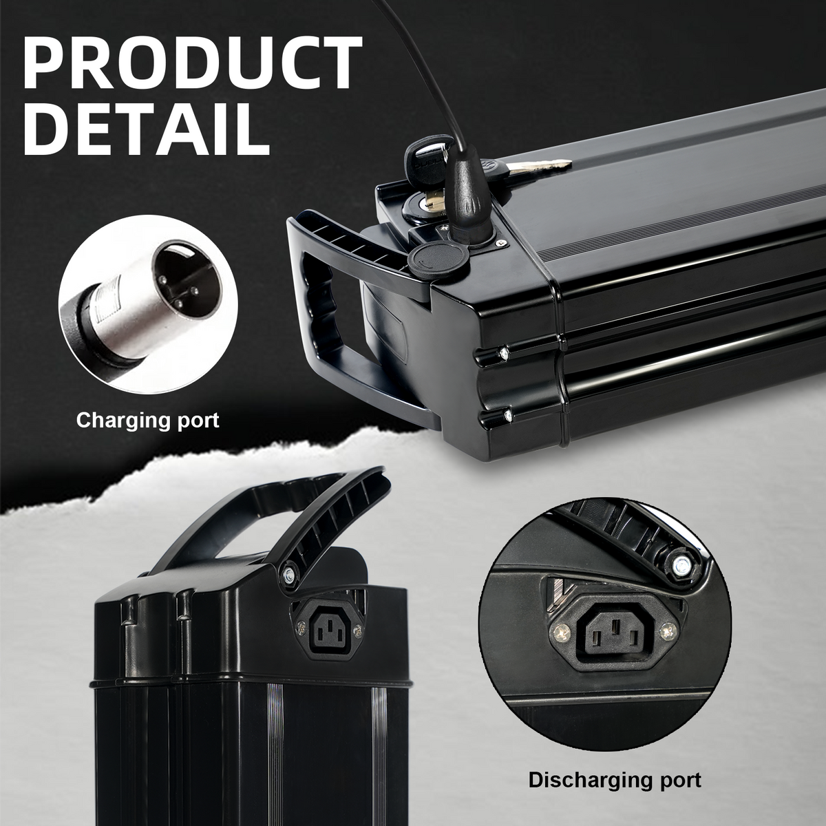 48V 10Ah Lithium-ion Battery for Folding E-Bikes