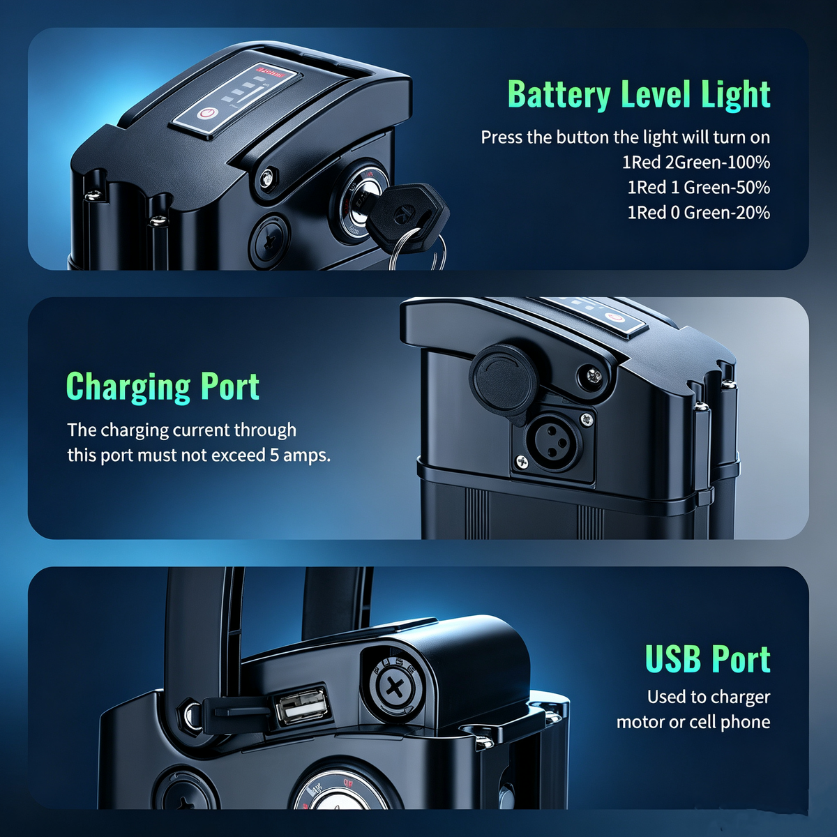48V 13Ah E-Bike Lithium-ion Battery – High-Performance Power for Electric Bicycles