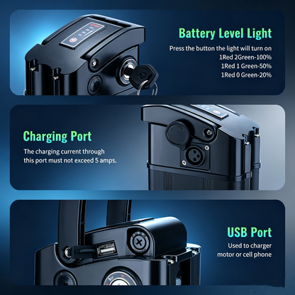 48V 13Ah E-Bike Lithium-ion Battery – High-Performance Power for Electric Bicycles